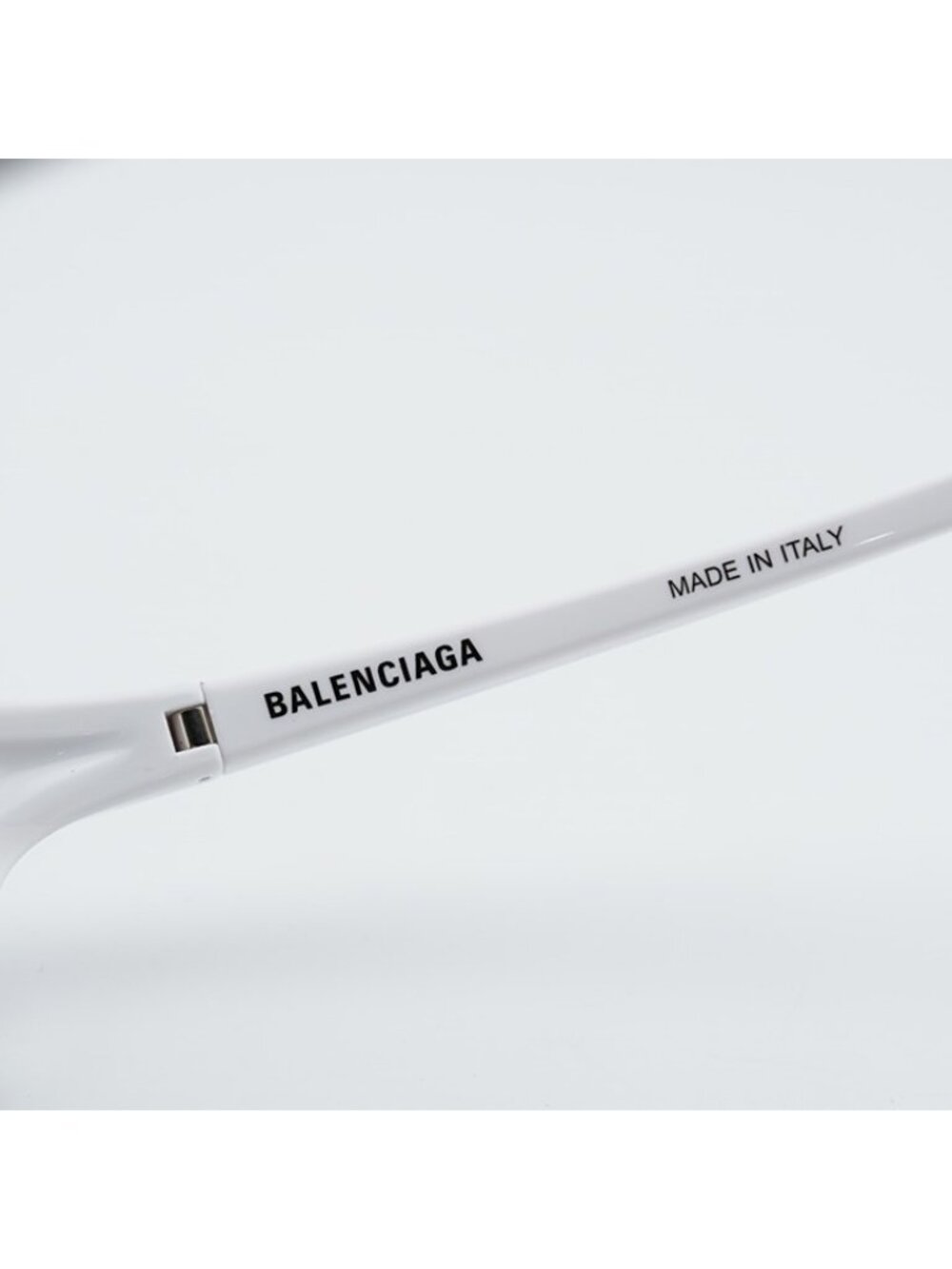 Balenciaga BB0229S 004 Unisex Sunglasses White Oval Frame, Grey Lenses - Picture 10 of 12